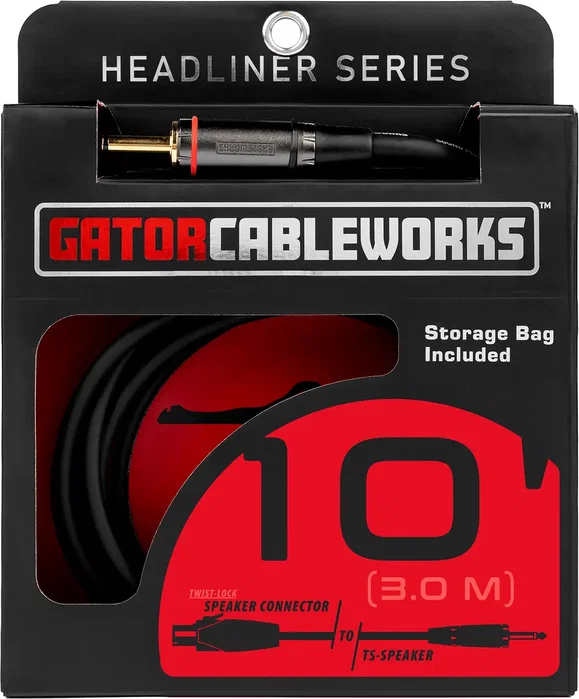 CABLEWORKS Câble Enceinte Jack/Speakon - 3 Mètres