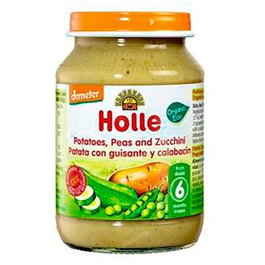 HOLLE Petit pot pommes de terre, petits pois et courgettes 190g