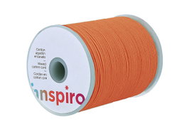 Innspiro Cordon en coton ciré orange 0,5 mm, 100 m