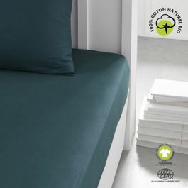 Today Drap housse Organic Paon 180 x 200 cm + 30 cm