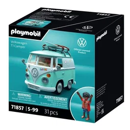 Playmobil 71857 - Voiture Volkswagen T1 Camper - Jouet Icon Cars Classic avec 31 pièces - Kidulte à partir de 14 ans