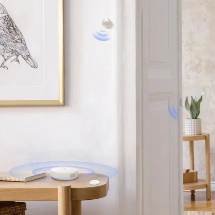 EZVIZ Kit d'alarme Home Sensor avec Hub A3, 2 détecteurs et 1 bouton intelligent - Sécurité domestique connectée