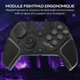 Turtle Beach Victrix Pro BFG Reloaded - Manette modulaire sans fil pour Playstation (PS4, PS5, PC) - Noir - Technologie Hall, Fightpad 6 boutons, gâchettes Clutch Triggers
