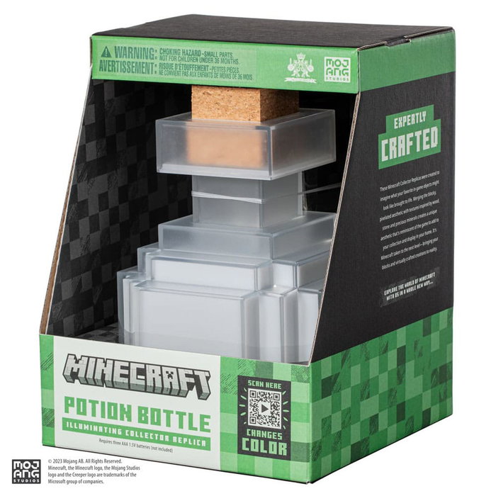 The Noble Collection Minecraft Réplique de Bouteille de Potion Lumineuse