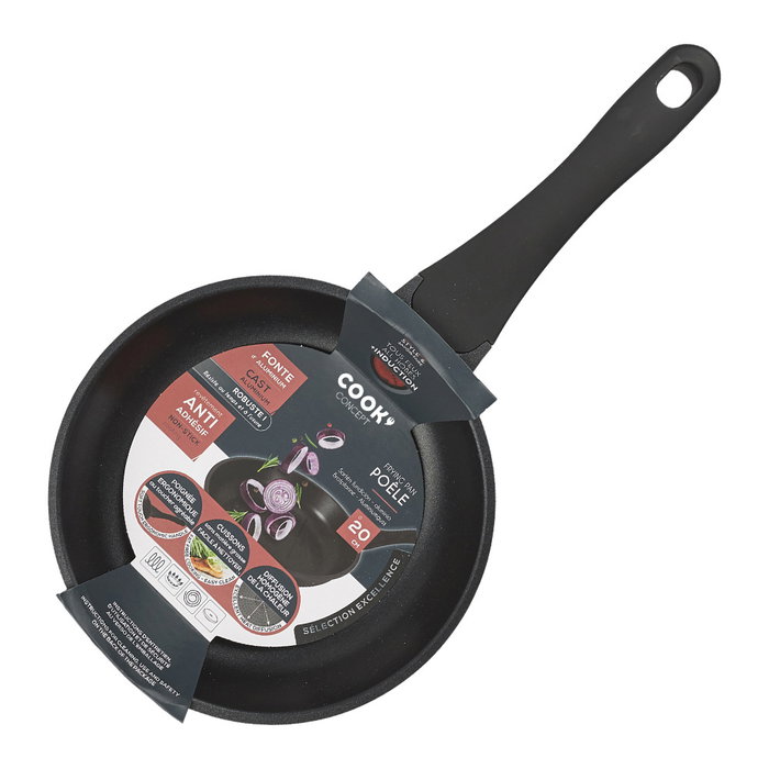 Cook Concept Poêle Antiadhésive en Aluminium de Fonte 20 cm