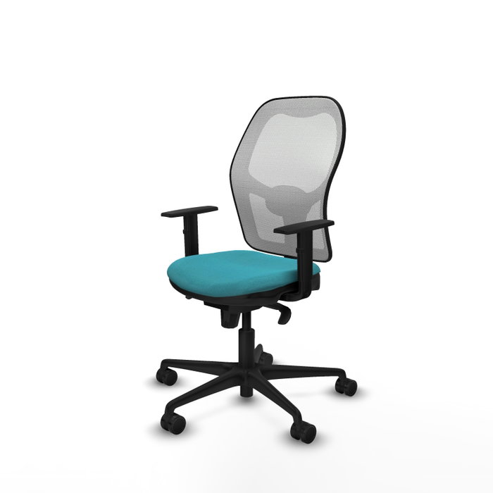 Piqueras y Crespo Chaise de Bureau Jorquera Turquoise et Blanche