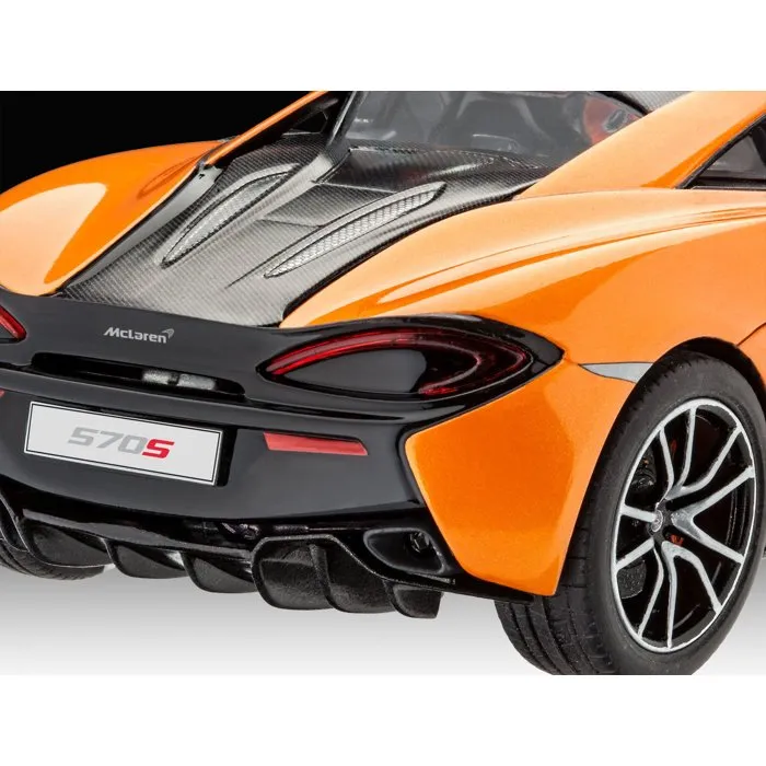 Revell - Kit de Construction Maquette Voiture McLaren 570S avec Peintures et Colle - Maquette Détailée avec Portières Ouvrables