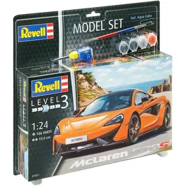 Revell - Kit de Construction Maquette Voiture McLaren 570S avec Peintures et Colle - Maquette Détailée avec Portières Ouvrables