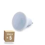 Pack 5 Ampoules LED GU10 6W 700Lm 2700K Blanco Cálido