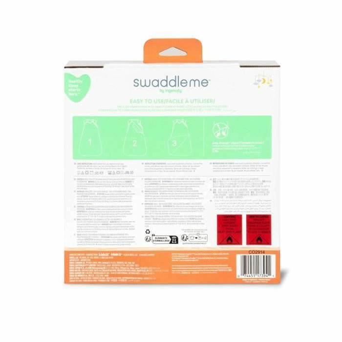Ingenuity Gigoteuse d'Emmaillotage SwaddleMe Oiseaux, TOG 2.5, 3-18 mois