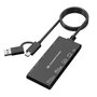 Conceptronic BIAN010B Lecteur de cartes externe USB-C et USB-A