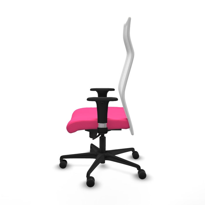 Piqueras y Crespo Chaise de Bureau Albacete XL Rose et Blanc