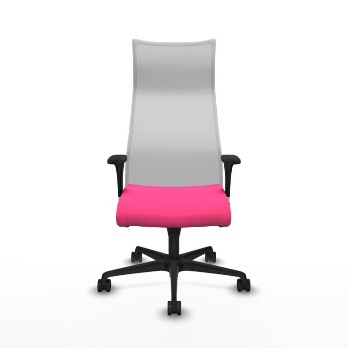 Piqueras y Crespo Chaise de Bureau Albacete XL Rose et Blanc