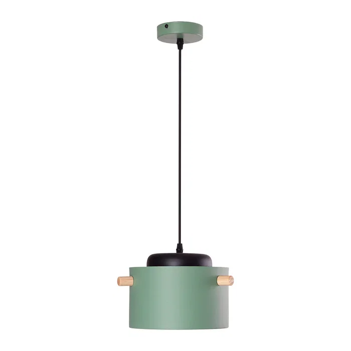 Luminaire Suspendu Averie SKD-P1013-S - Design Moderne en Métal et Bois - Disponible en Blanc, Vert Olive, Saumon et Turquoise Luminaire Suspendu Averie SKD-P1013-S - Design Moderne en Métal et Bois - Disponible en Blanc, Vert Olive, Saumon et Turquoise