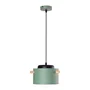Luminaire Suspendu Averie SKD-P1013-S - Design Moderne en Métal et Bois - Disponible en Blanc, Vert Olive, Saumon et Turquoise