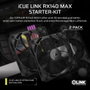 Corsair iCUE LINK RX140 MAX Kit de refroidissement liquide Noir