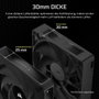 Corsair iCUE LINK RX140 MAX Kit de refroidissement liquide Noir
