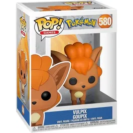 Funko Pop! Figurine Pokémon Goupix (Vulpix) N°580, série Games, première génération, en vinyle, 9 cm avec boîte-fenêtre