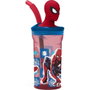 Licensing Verre 3D Spiderman 360ml avec paille