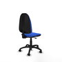 PIQUERAS Y CRESPO Chaise de bureau Algarra, tissu bleu, mécanisme contact permanent