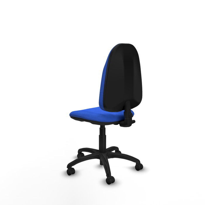 PIQUERAS Y CRESPO Chaise de bureau Algarra, tissu bleu, mécanisme contact permanent