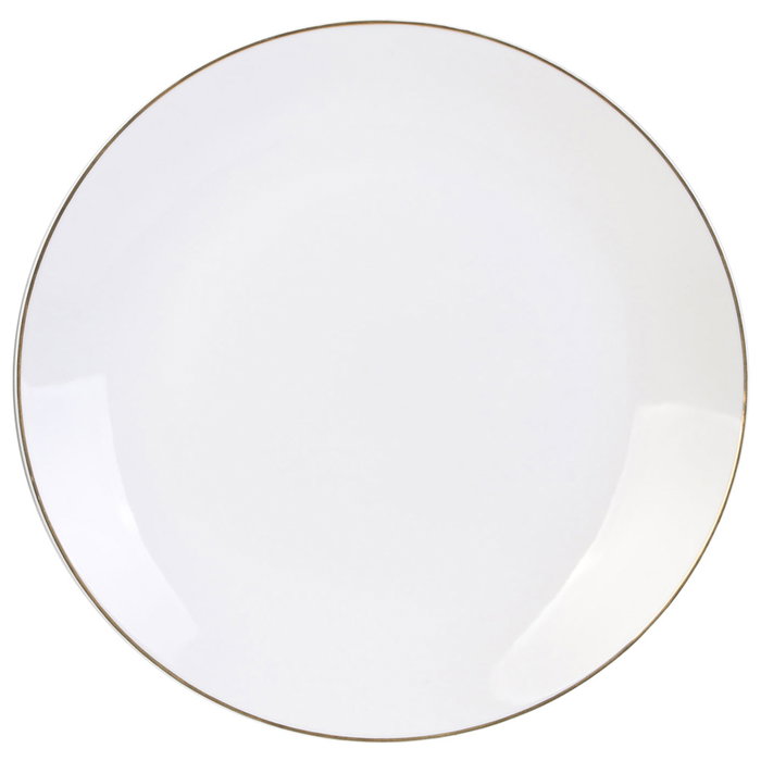 Home Deco Factory Plateau avec rebord doré 27 cm Home Deco Factory Plateau avec rebord doré 27 cm