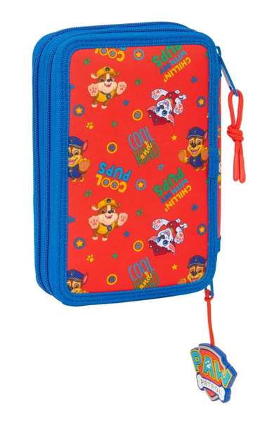 Safta Plumier double compartiment 29 pièces Paw Patrol "Cool" 12,5x19,5x4 cm