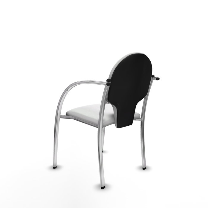 Silla Hellín tapizada con Tela color Blanco. Brazos fijos Silla Hellín tapizada con Tela color Blanco. Brazos fijos