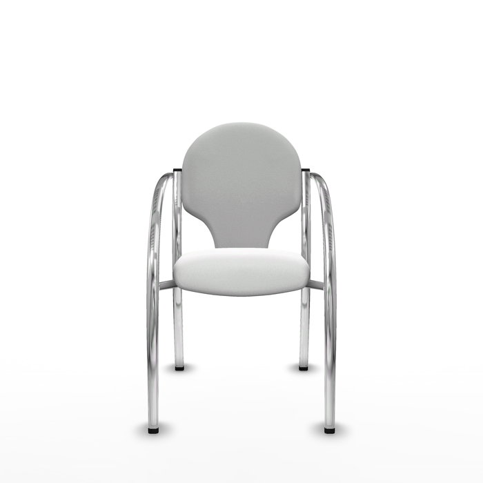 Silla Hellín tapizada con Tela color Blanco. Brazos fijos Silla Hellín tapizada con Tela color Blanco. Brazos fijos