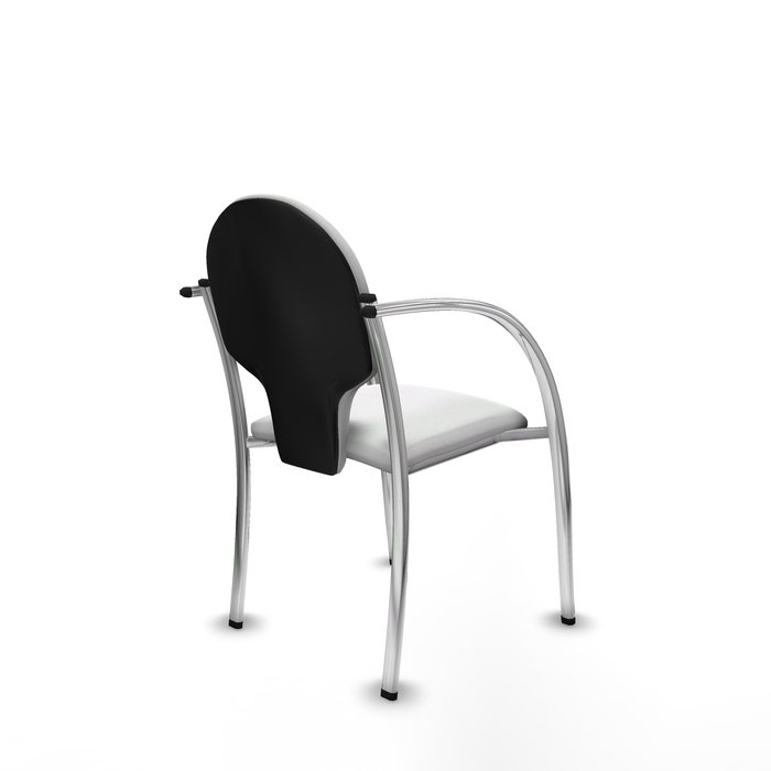 Silla Hellín tapizada con Tela color Blanco. Brazos fijos Silla Hellín tapizada con Tela color Blanco. Brazos fijos