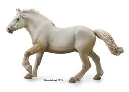 Collecta American Cream Draft XL 88846 - Cheval de race rare, reproduction exacte et peint à la main - Figurine équestre