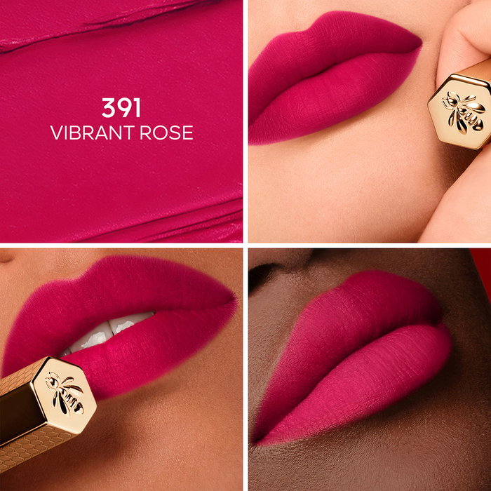 Guerlain KissKiss Blur Matte Rouge à Lèvres tenue 24h #391 Rechargeable Miel Hydratant
