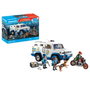 Playmobil Transport de Fonds Policiers Action Heroes 71597 avec Moto et Lingots Or