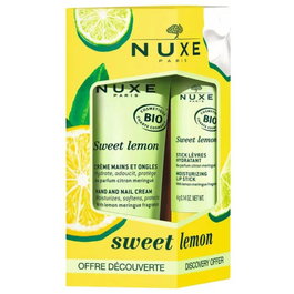 Nuxe Coffret Sweet Lemon avec Crème Mains 30 ml et Baume à Lèvres