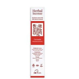 BIOAROMA Encens Herbal Géranium Ayurveda Pack de 5x12 unités