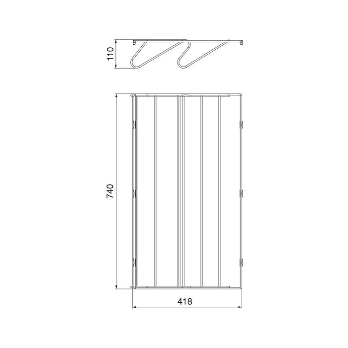 Emuca Tiroir à chaussures pour armoires et dressings Quartz, 740 (M90), Acier, Titane