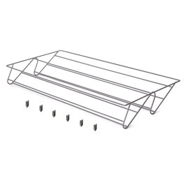 Emuca Tiroir à chaussures pour armoires et dressings Quartz, 740 (M90), Acier, Titane