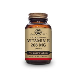 SOLGAR Vitamine E 400UI (268mg) 50 capsules molles végétales