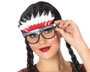 Nativa Gafas Nativa Americana con Plumas Multicolor