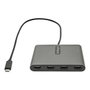 StarTech.com Adaptateur USB-C vers 4 HDMI USBC2HD4 - Hub graphique externe 4 écrans Full HD 1080p 60Hz, Windows 10, aluminium gris