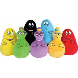 Jemini Lot de 7 peluches Barbapapa de 28 cm