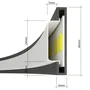 RIO SOL-TH.105 - Lampe Suspendue LED RIO 55 3000K, Anneaux Minimals, Éclairage D'ambiance Salon ou Bureau