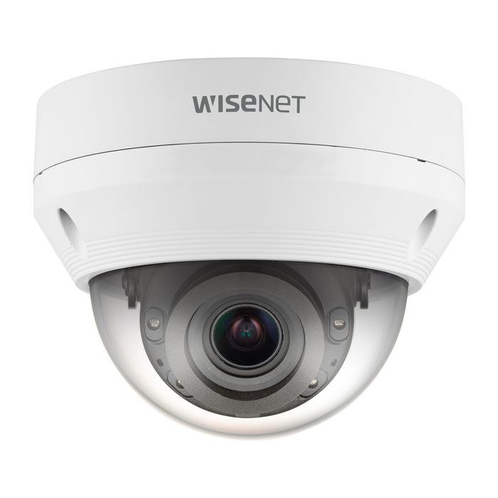 Hanwha Caméra de surveillance IP 2MP 1080p, 0.095 Lux, Objectif varifocal 3.2-10mm, H.265, IP66, PoE, IK10
