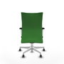 Piqueras Y Crespo Chaise de bureau Albacete, mécanisme synchrone, Vert, Base blanche