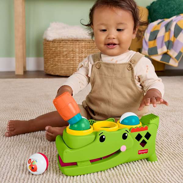 Fisher-Price Cocodrilo Jouet À Marteau Et À Pousser
