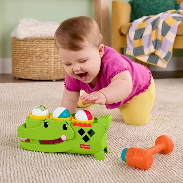Fisher-Price Cocodrilo Jouet À Marteau Et À Pousser
