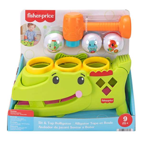 Fisher-Price Cocodrilo Jouet À Marteau Et À Pousser