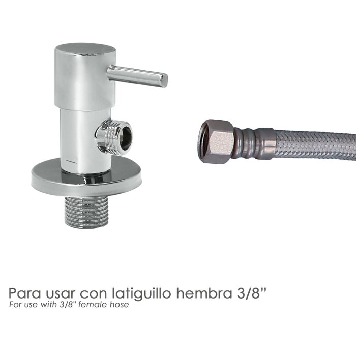 WOLFPACK LINEA PROFESIONAL Llave De Escuadra Cerámica 1/2 inch - 3/8 inch