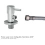 WOLFPACK LINEA PROFESIONAL Llave De Escuadra Cerámica 1/2 inch - 3/8 inch