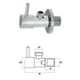 WOLFPACK LINEA PROFESIONAL Llave De Escuadra Cerámica 1/2 inch - 3/8 inch